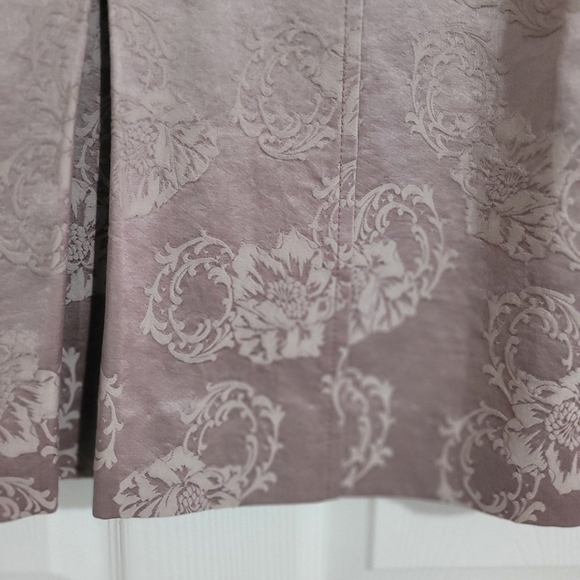 Purificacion Garcia Pencil Skirt Size 6/8 Cotton Silk Blend Spain Elegant Purple - Picture 7 of 12